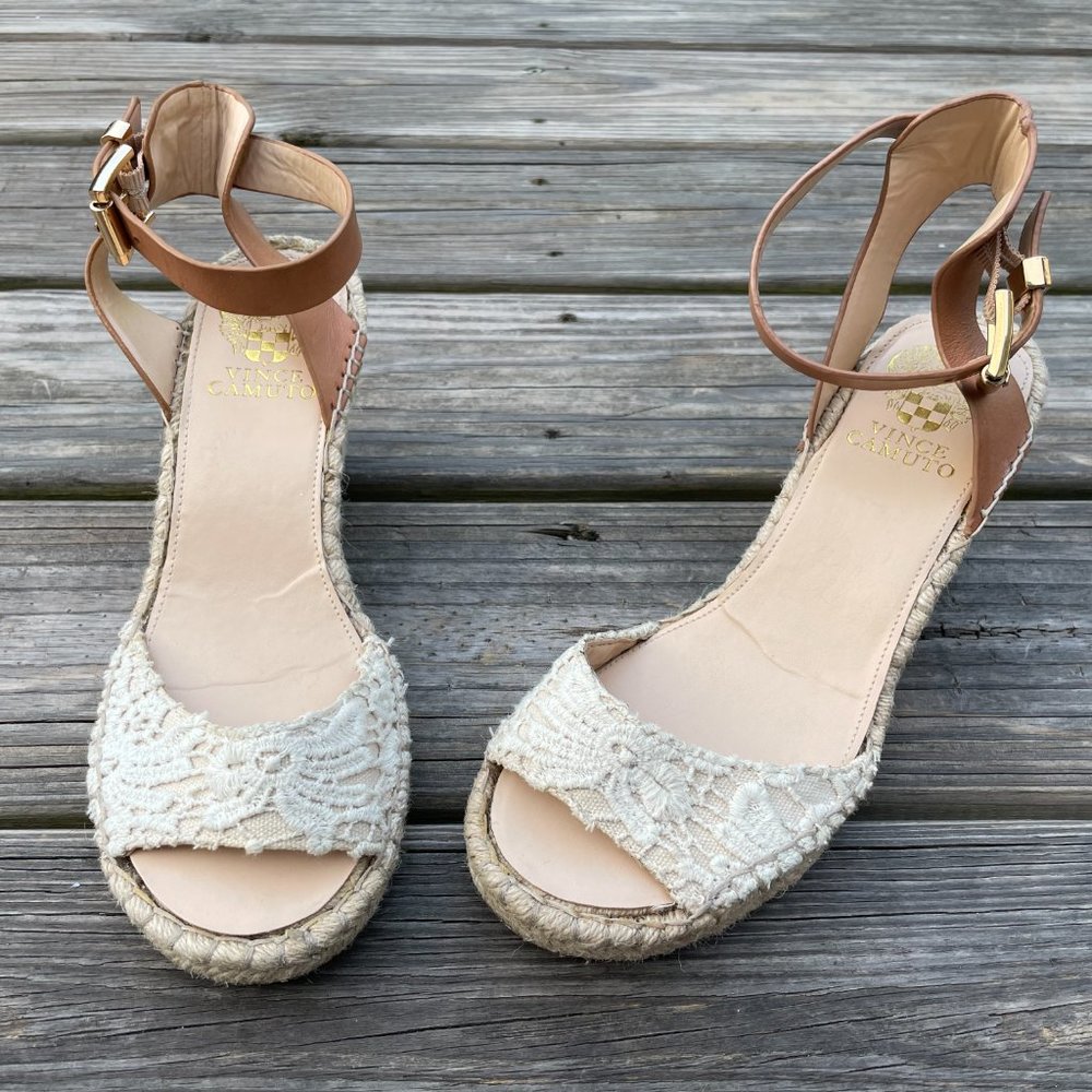 Vince Camuto Women Heel Wedge Shoes Open Toe VP-Te - Picture 7 of 13